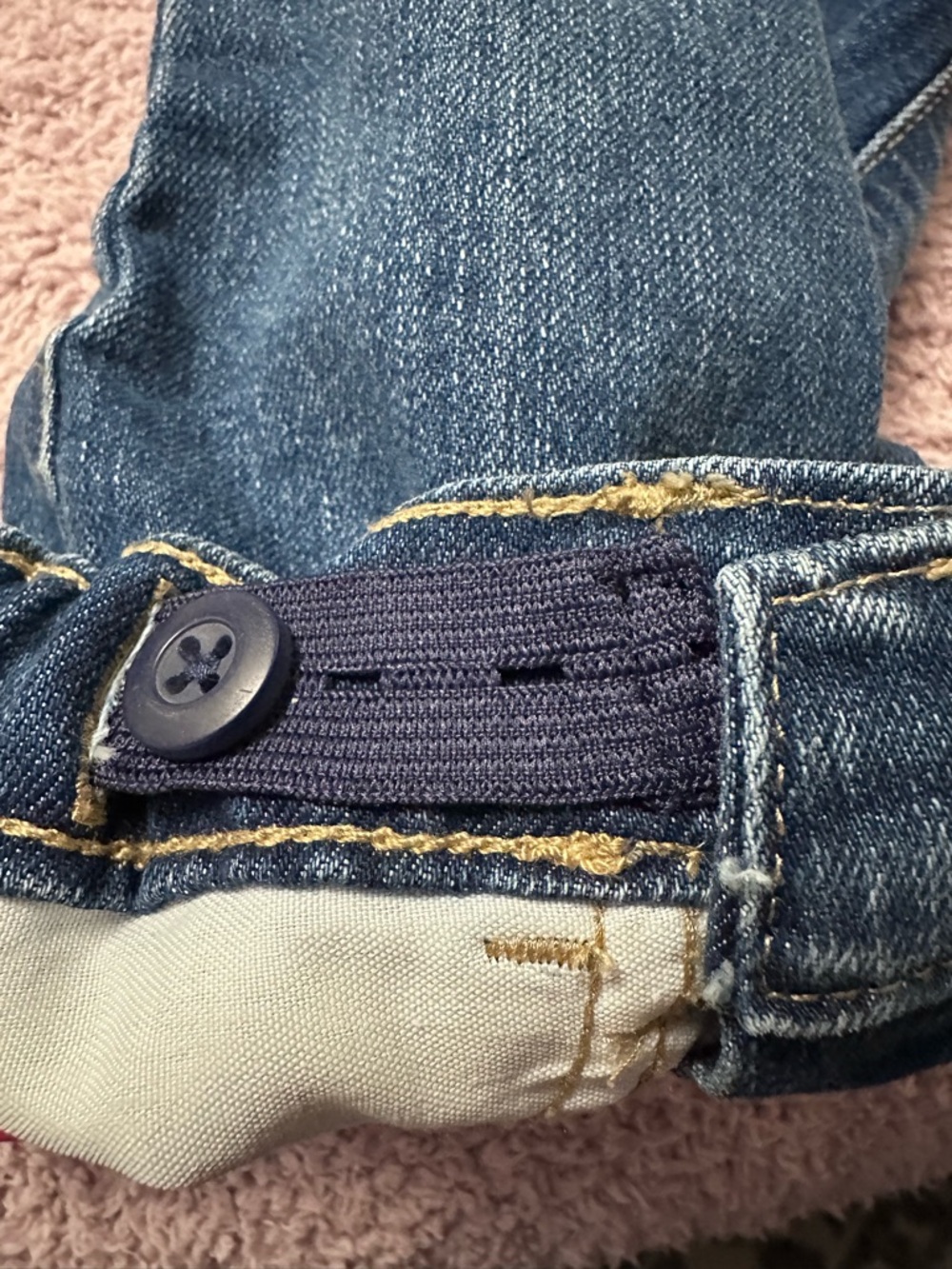 Children’s Place Baby Bootcut Jeans 9–12M Adjustable Waist - Picture 3 of 4